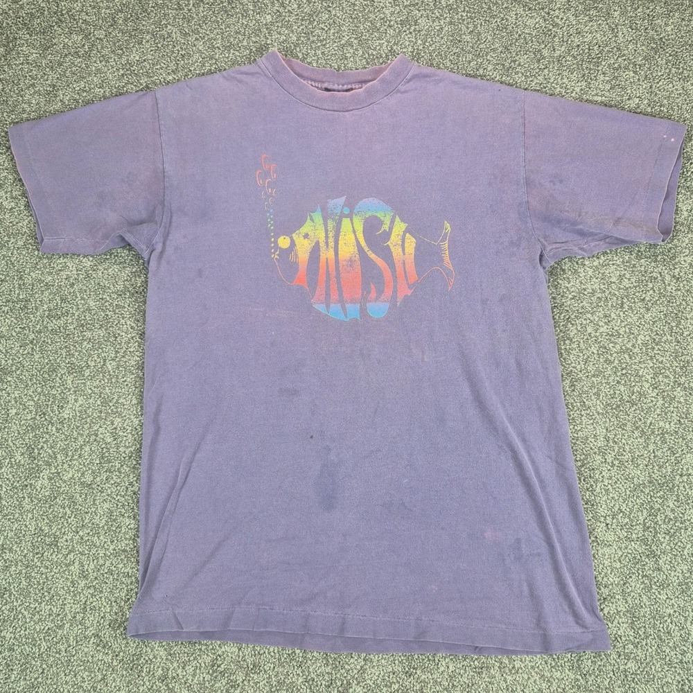 Vintage Phish T-Shirt 1994 Tour Concert Size Medium Sun Faded 90s Tee